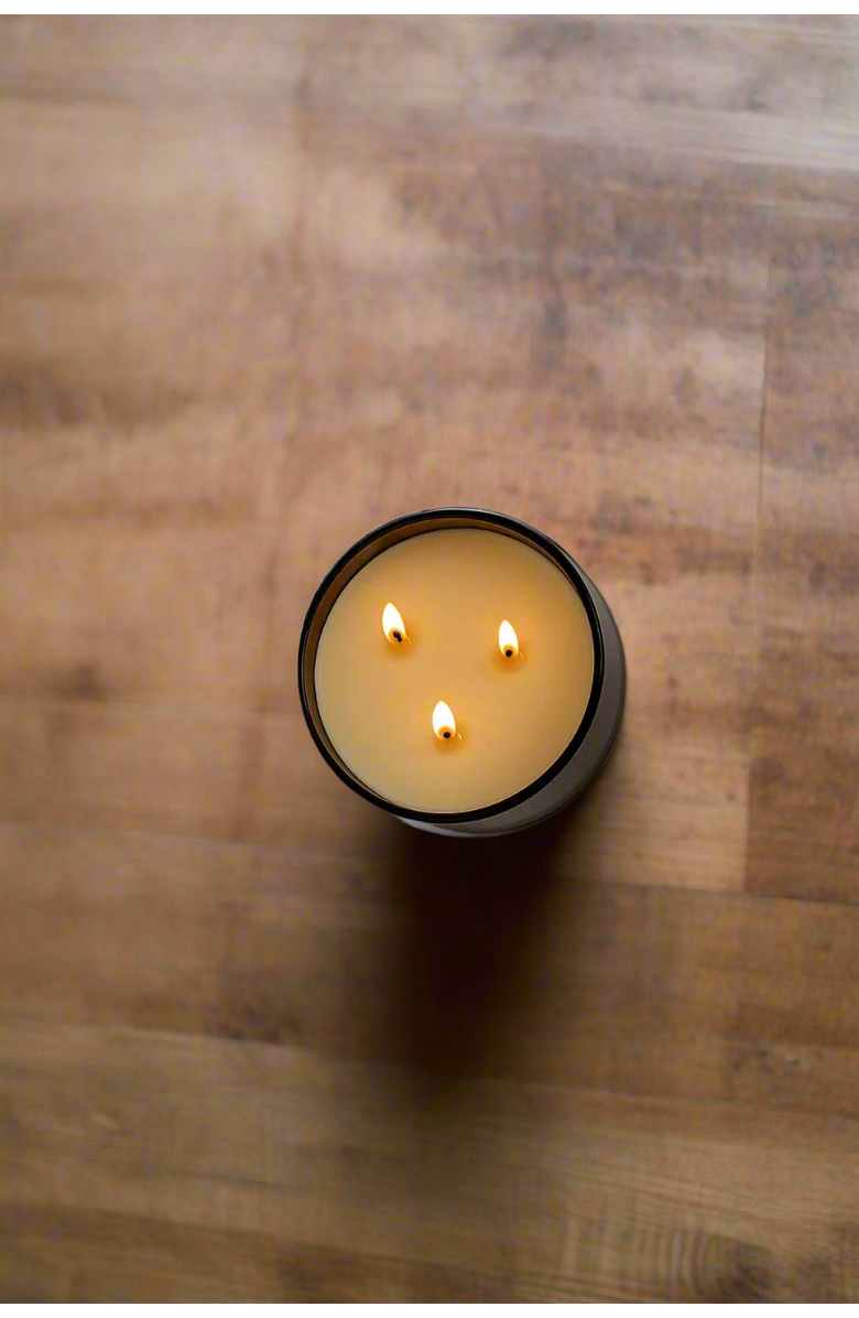 SLOW NORTH Midnight Garden (Lavender + Rosemary + Geranium) - Signature 3-Wick Candle, Alternate, color, Brown