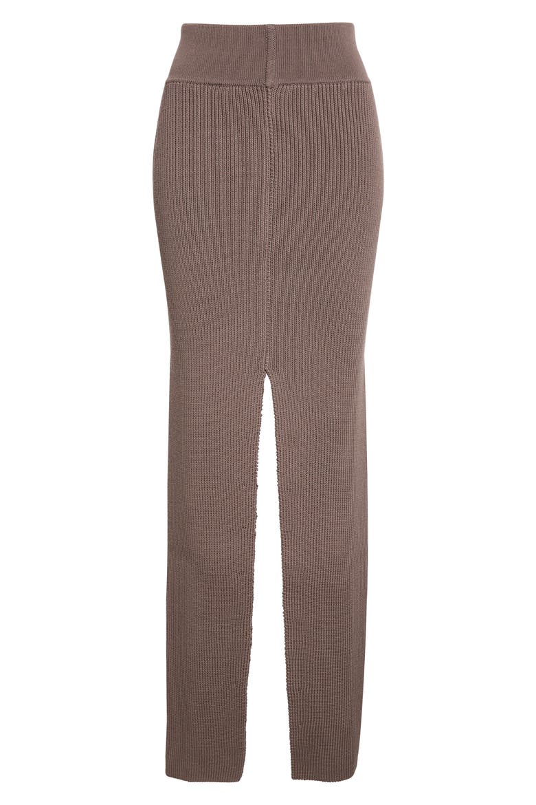 Concordian Sliced Wool Knit Skirt, Alternate, color, DARKDUST