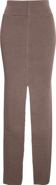 Rick Owens Concordian Sliced Wool Knit Skirt