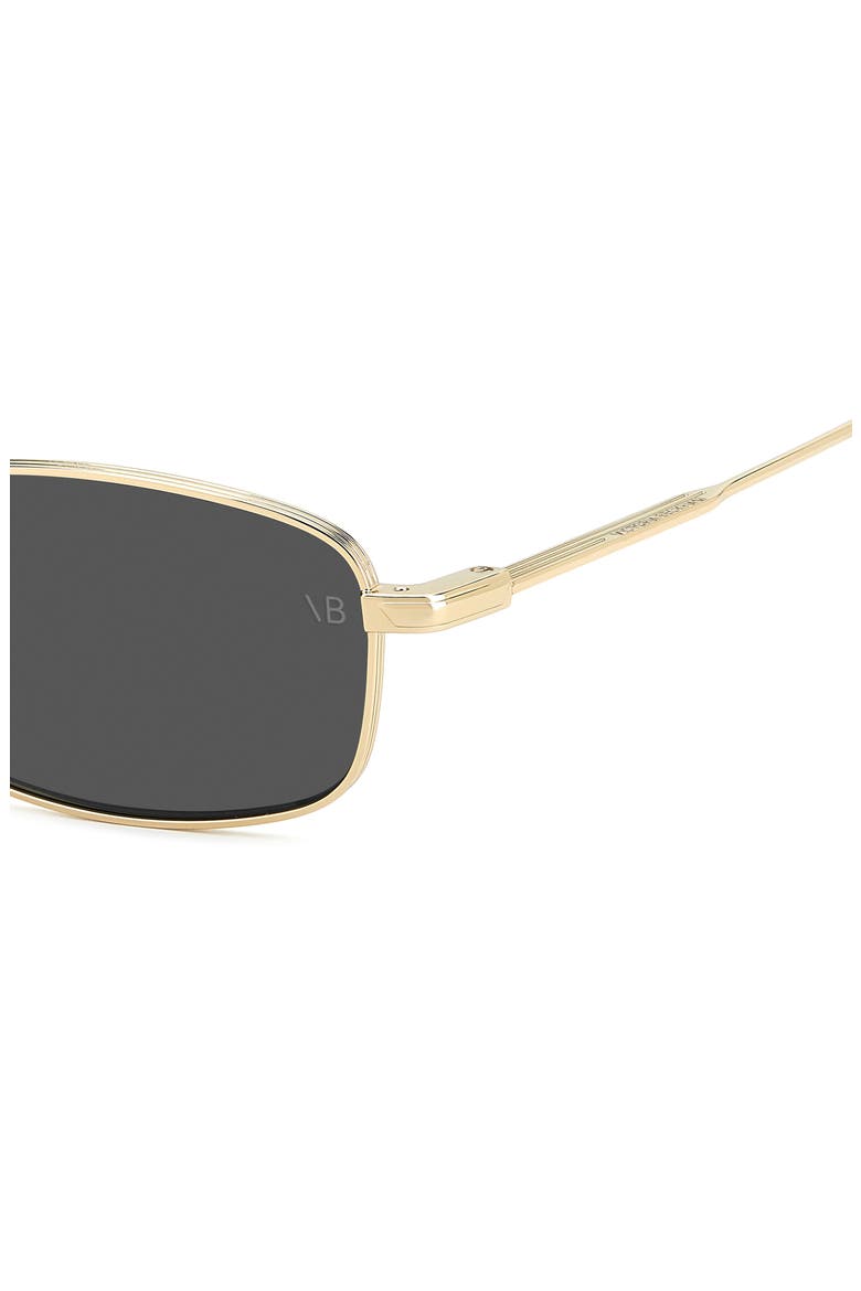 55mm Rectangular Sunglasses, Alternate, color, GOLD BLACK/ GREY