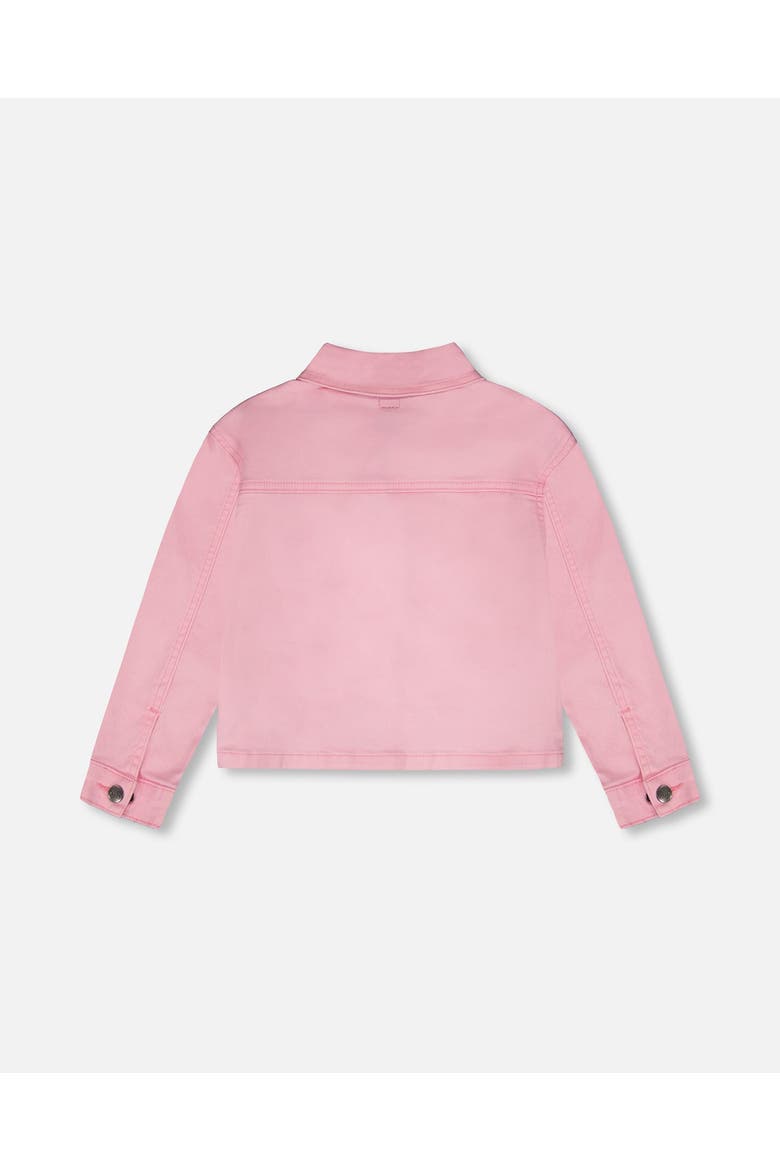 Embroidered Patches Denim Jacket, Alternate, color, Pink