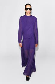 COS Draped Turtleneck Midi Dress