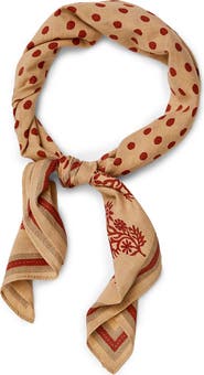 SAACHI Floral & Dot Print Bandana