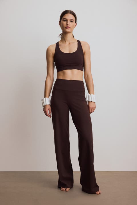 Wide-leg sports leggings with softmove