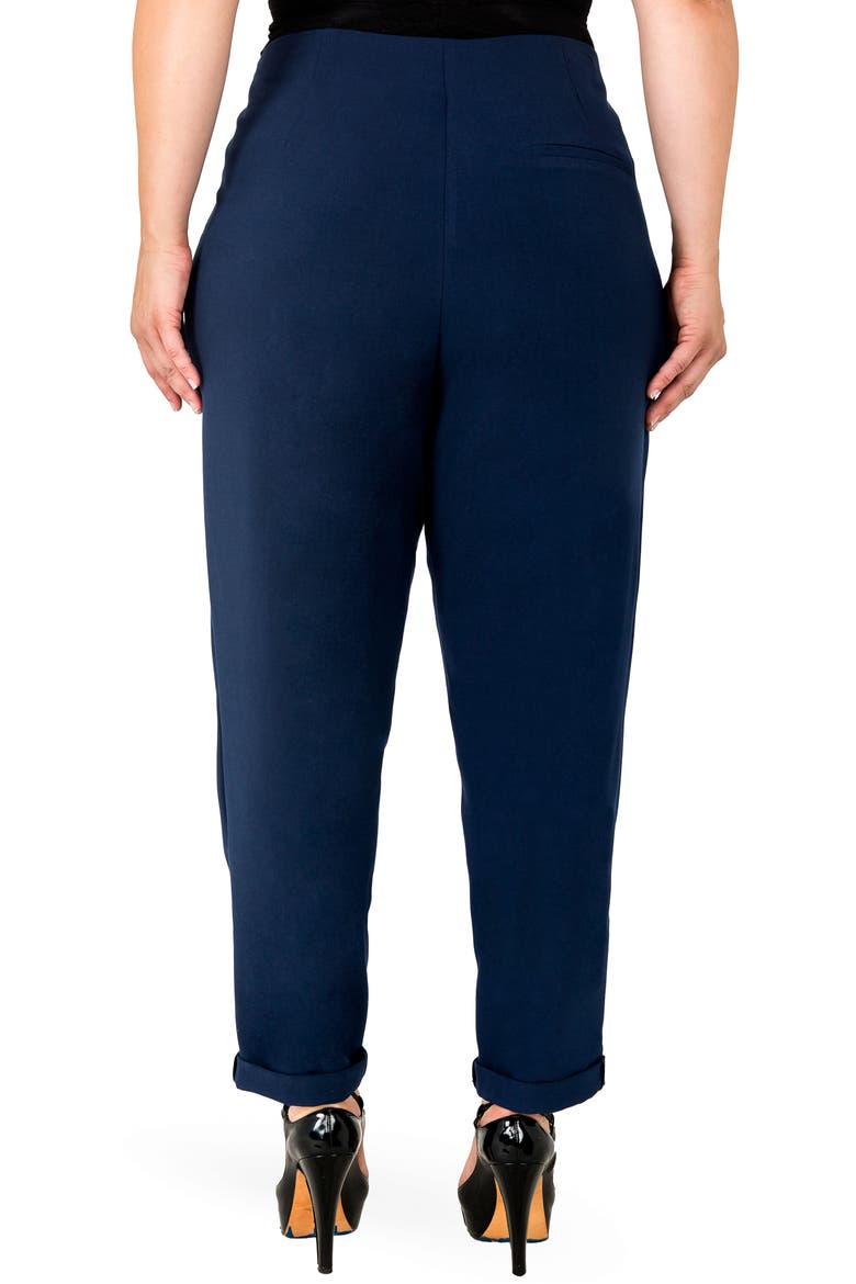 Francine High Rise Skinny Pants, Alternate, color, NAVY