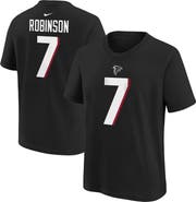 Nike Youth Nike Bijan Robinson Black Atlanta Falcons 2023 NFL Draft First Round Pick Player Name & Number T-Shirt