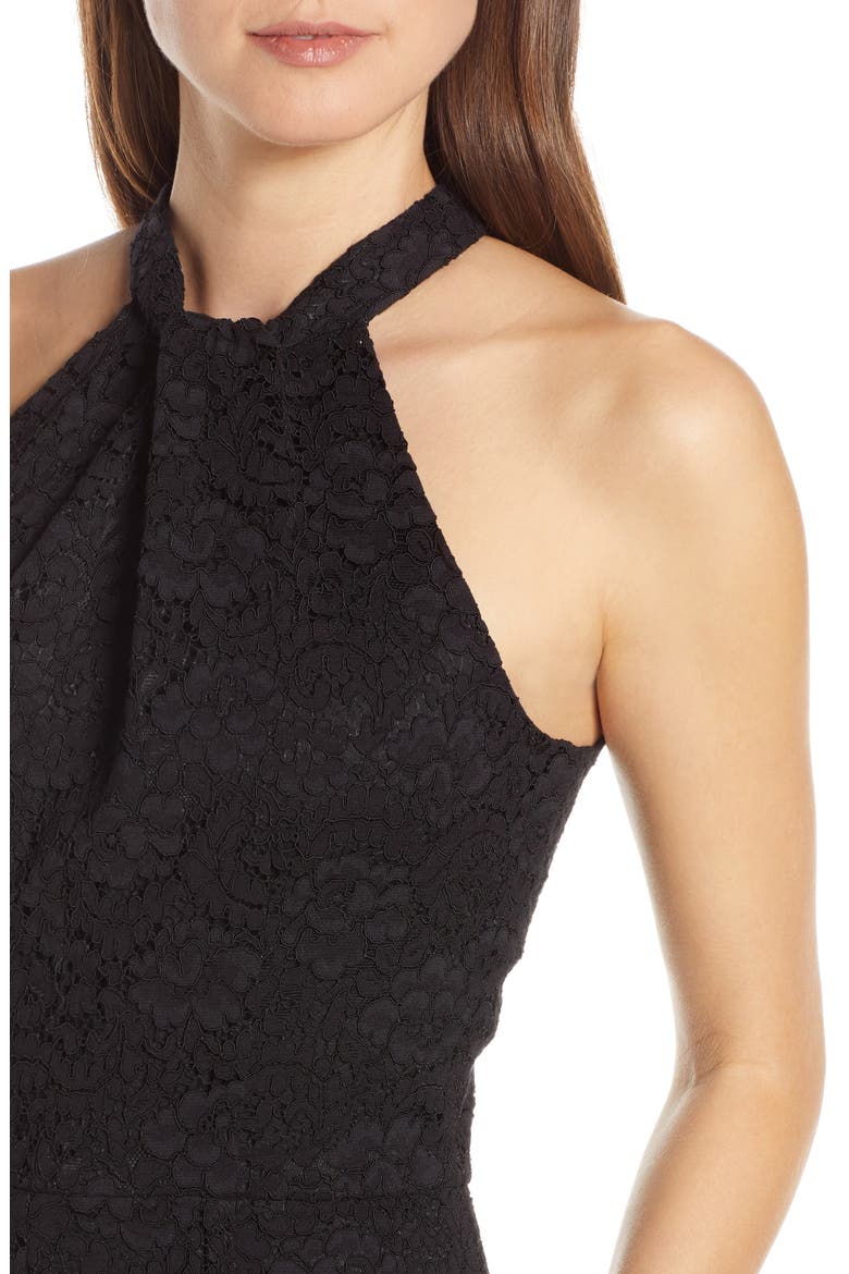 Cropped Lace Jumpsuit, Alternate, color, BLACK