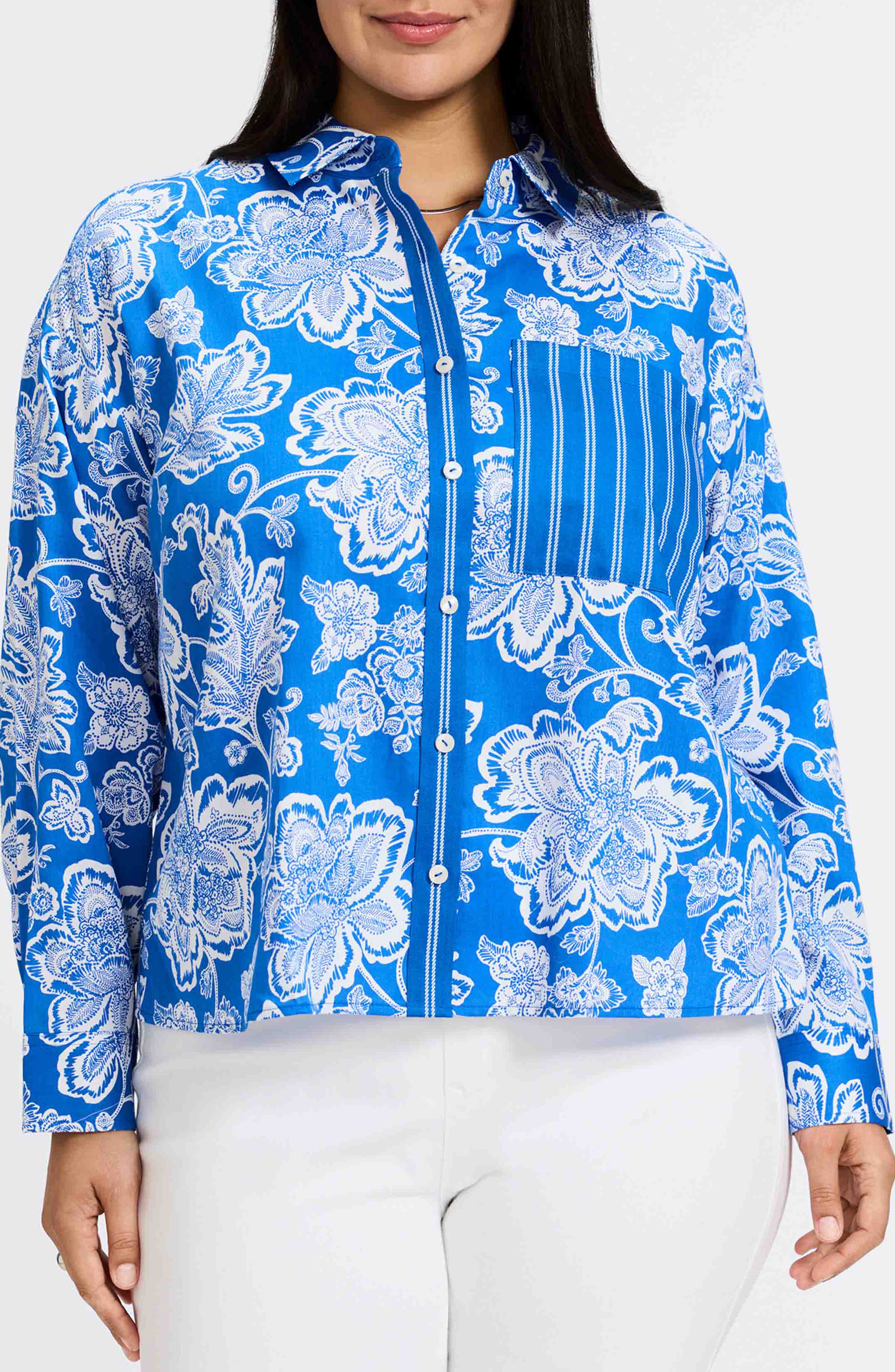 Marina Cotton Button-Up Shirt