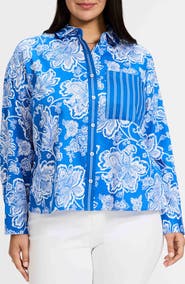 Foxcroft Marina Cotton Button-Up Shirt