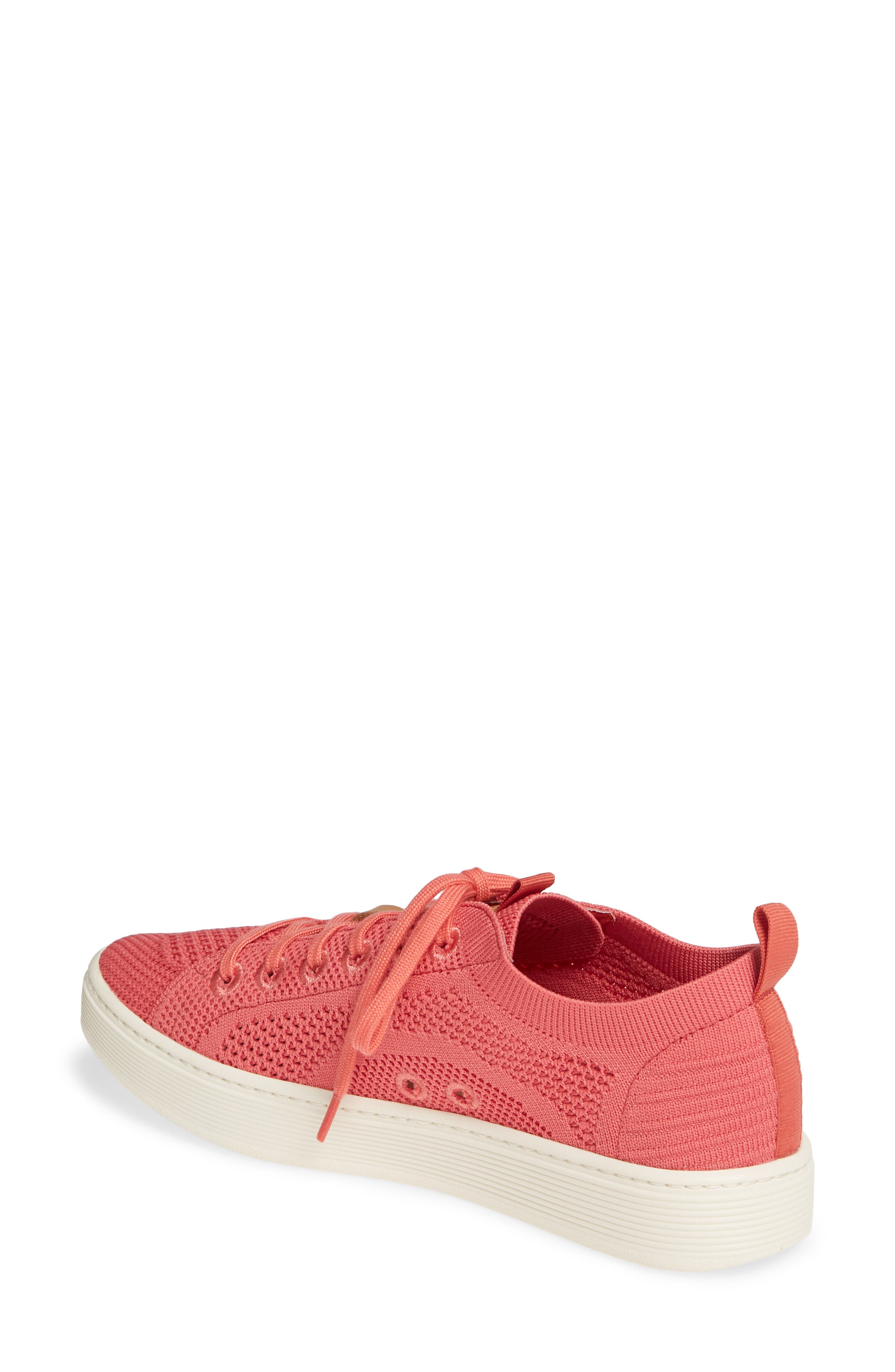 Somers Knit Sneaker, Alternate, color, ROSE CORAL