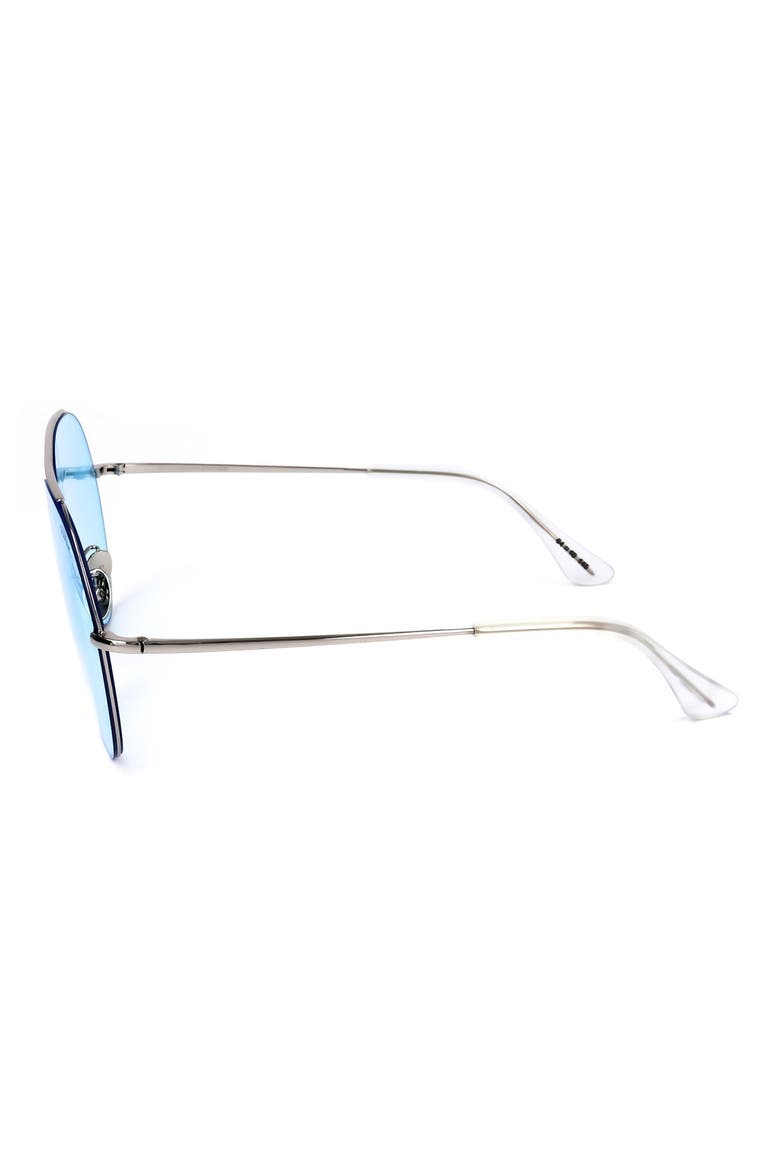 58mm Aviator Sunglasses, Alternate, color, BLUE