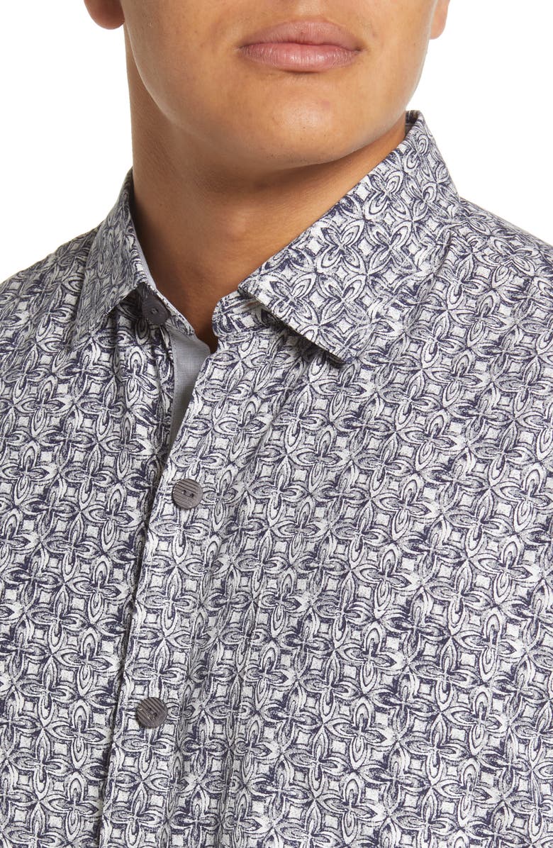 Tommy Bahama Madeira Mosaic Button-Up Shirt, Alternate, color, 