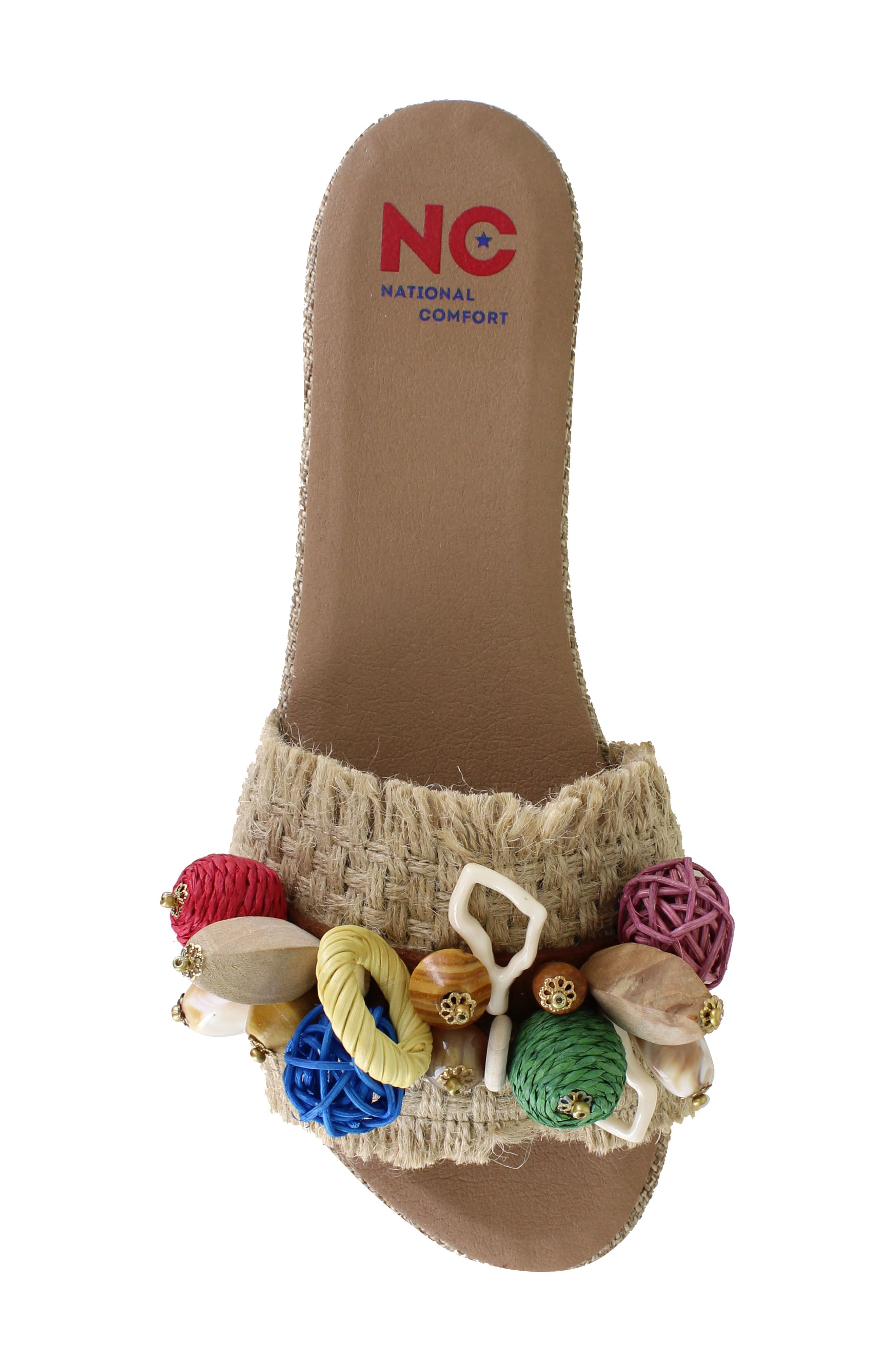 National Comfort Pamplona Slide Sandal, Alternate, color, Multi Fabric