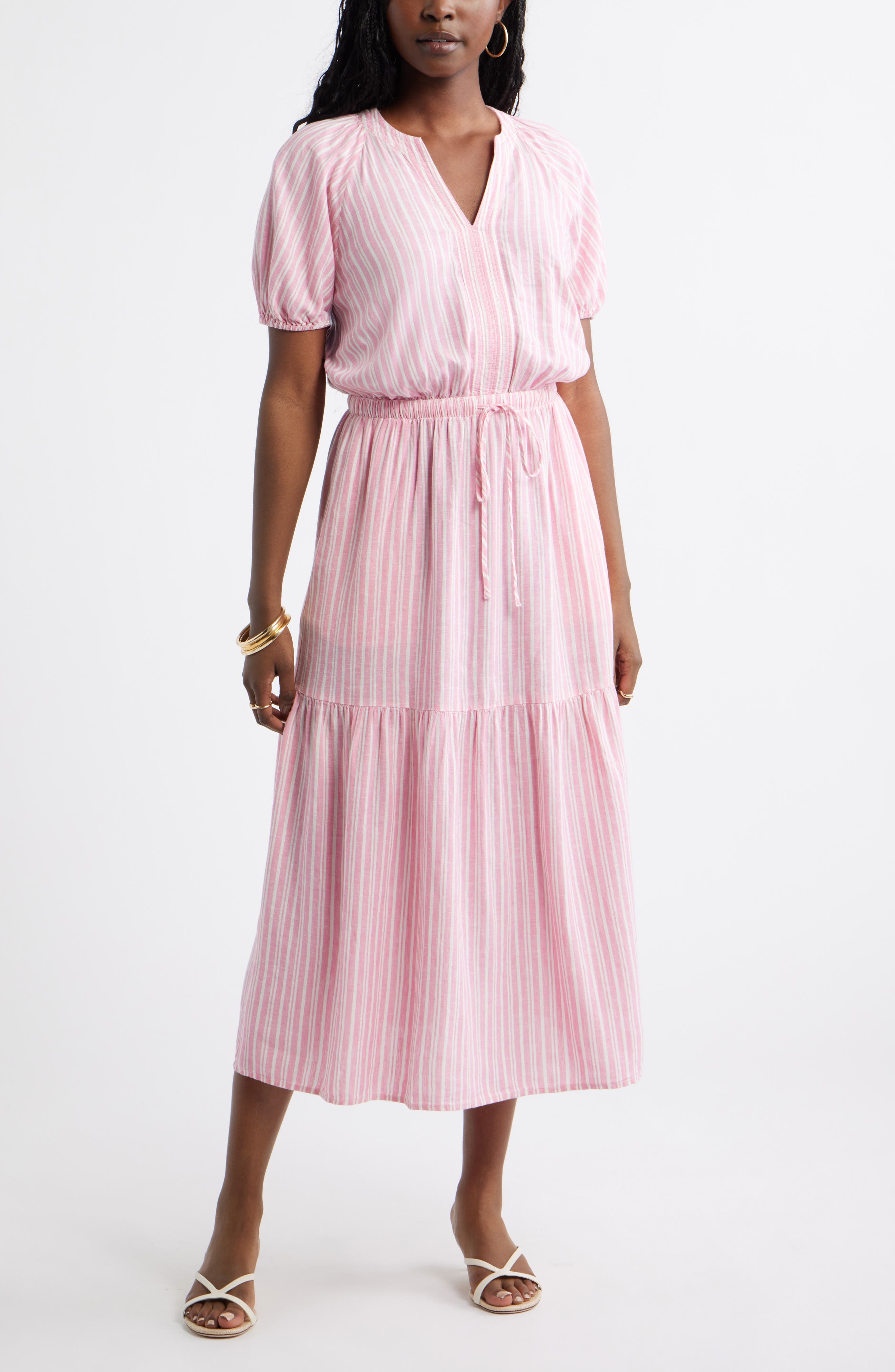 Easy Linen Blend Midi Dress - image 3