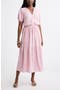  Pink- Ivory Ginger Stripe