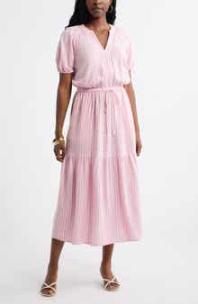 Easy Linen Blend Midi Dress
