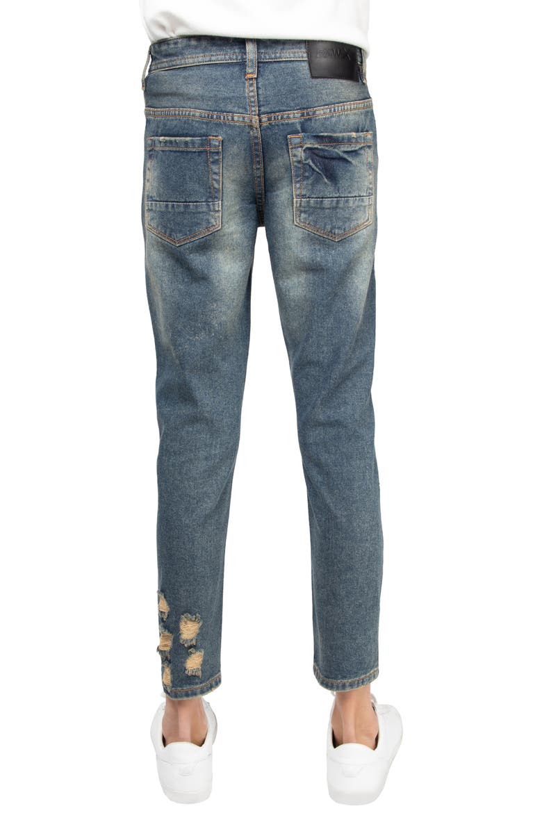 Kids' Rip & Repair Denim Jeans, Alternate, color, BLUE