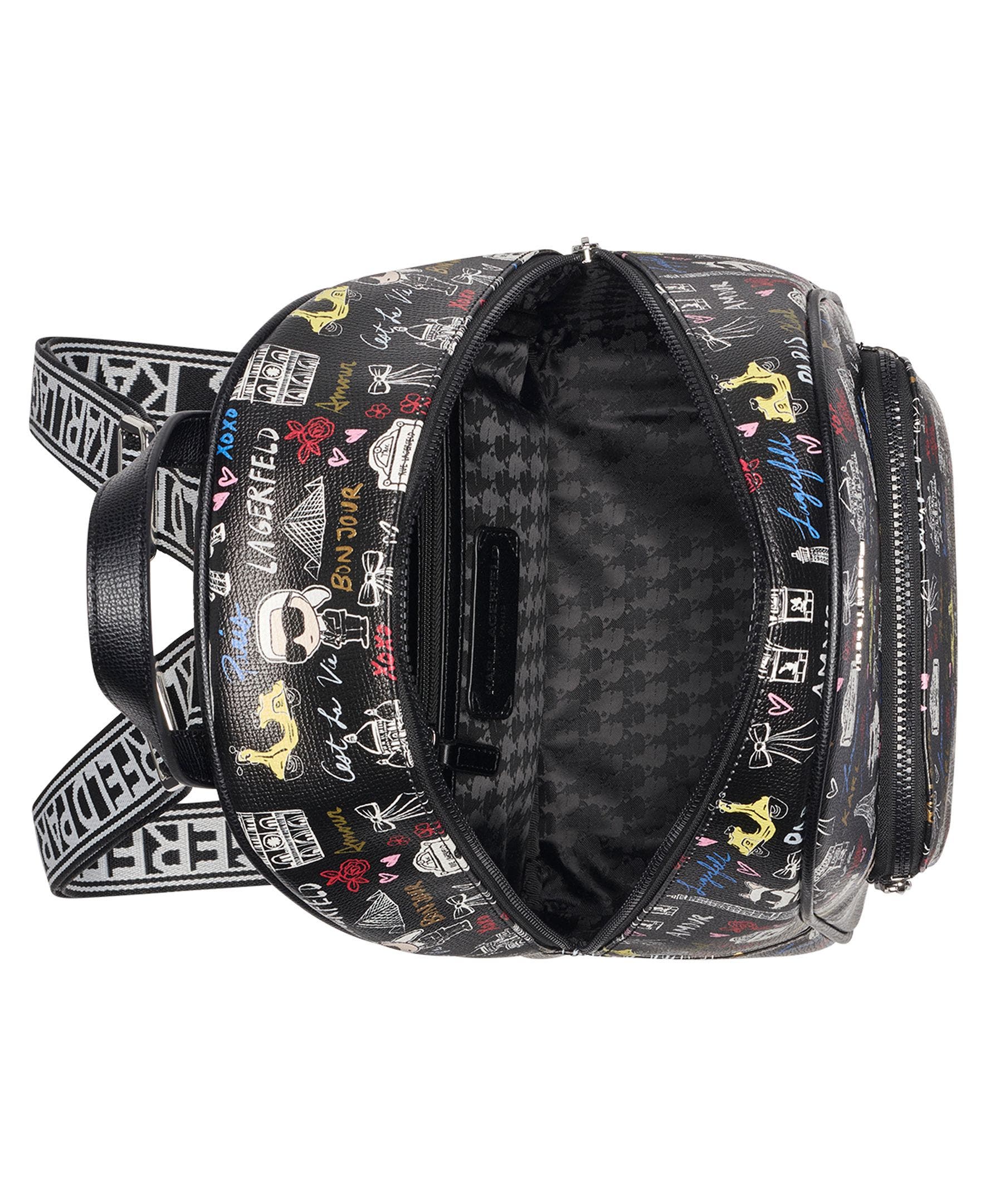 KARL LAGERFELD PARIS Khloe Backpack, Alternate, color, Black