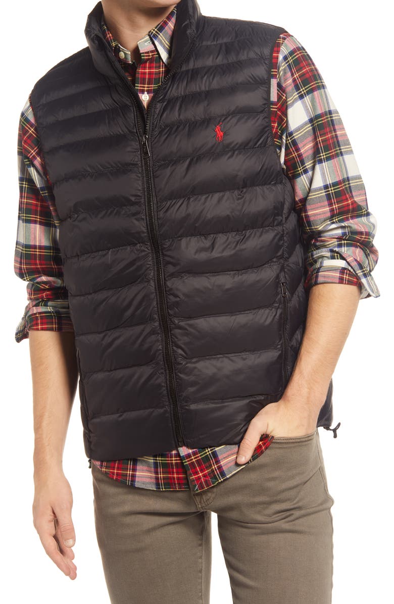 Polo Ralph Lauren Packable Recycled Nylon Vest, Alternate, color, 