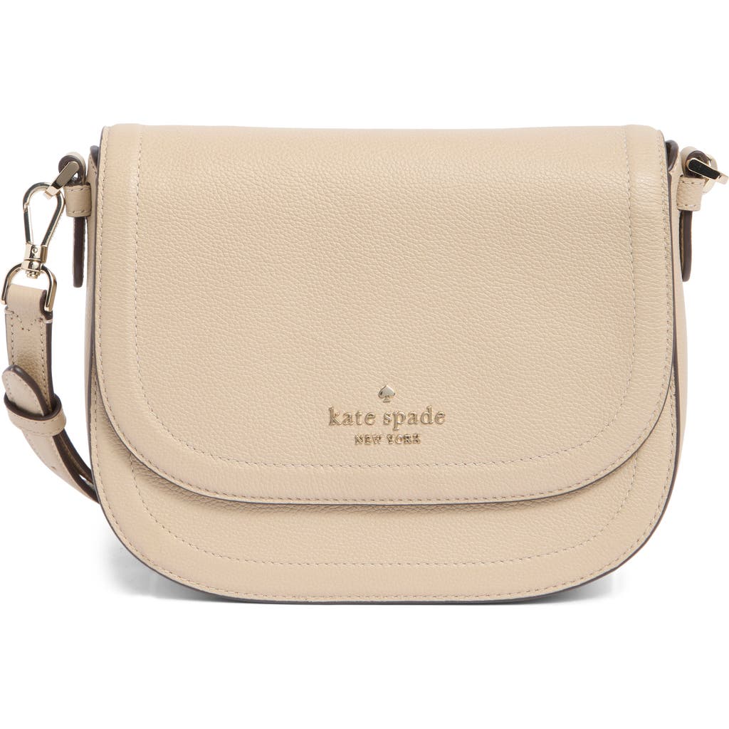 Kate Spade New York Blake Leather Saddle Bag In Light Sand