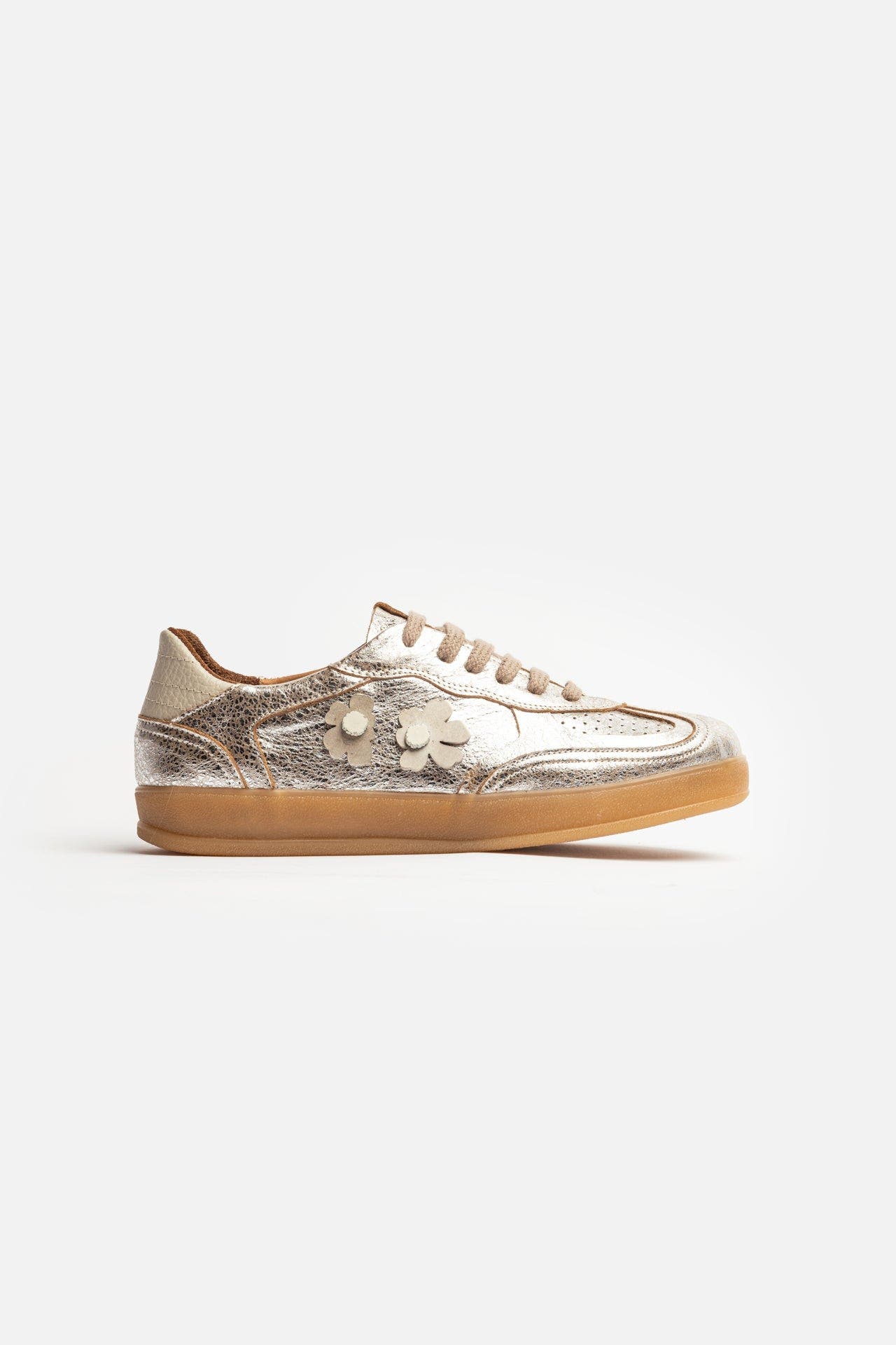 Big Flower Trouble Sneaker, Alternate, color, White