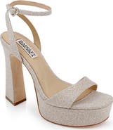 Badgley Mischka Collection Caia Ankle Strap Platform Sandal