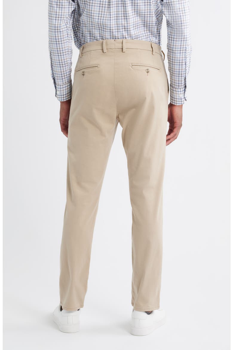 Signature Sateen Flat Front Pants, Alternate, color, KHAKI