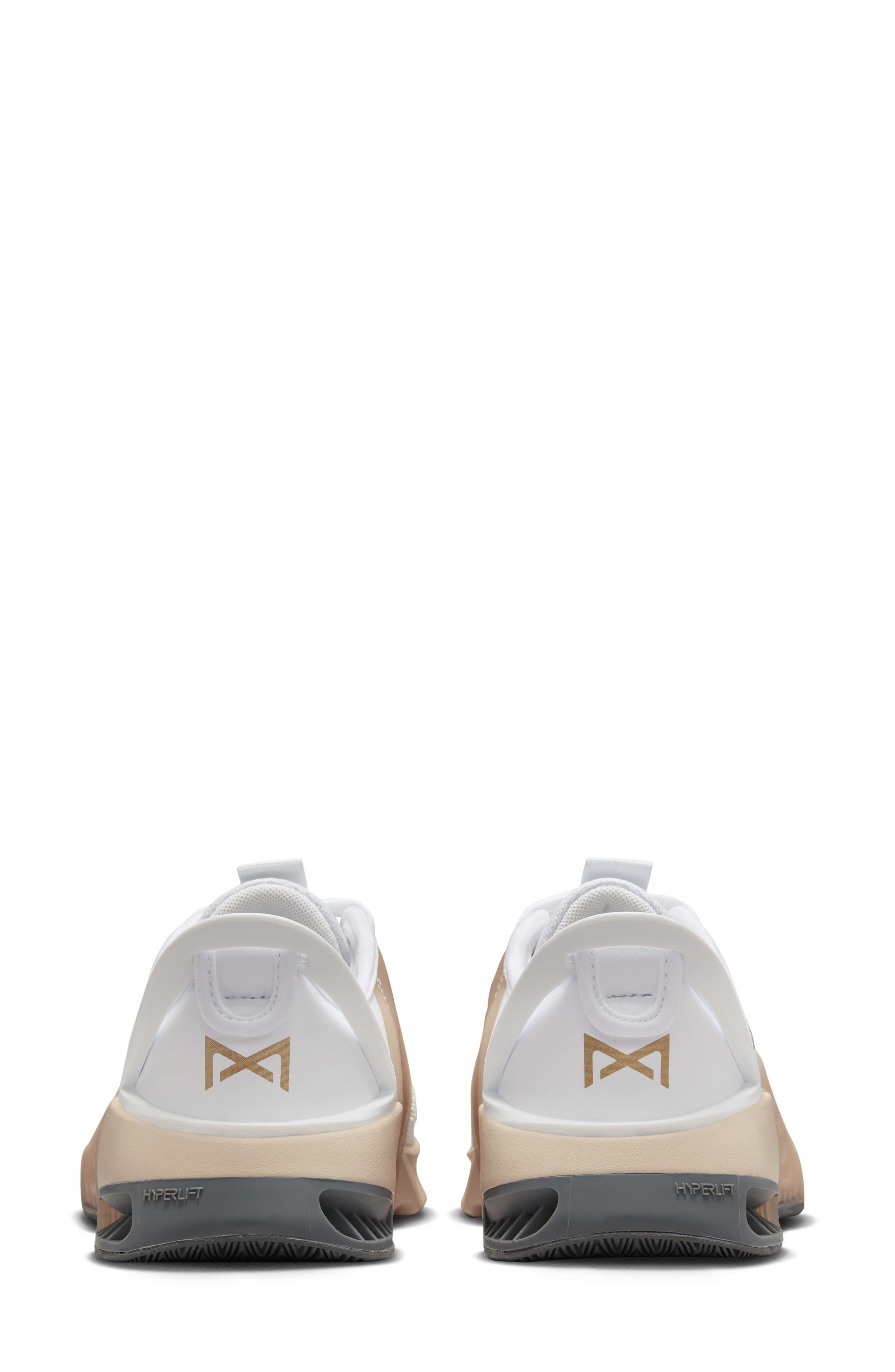 Metcon 9 FlyEase Training Shoe, Alternate, color, WHITE/ GOLD/ SANDDRIFT/ WHITE