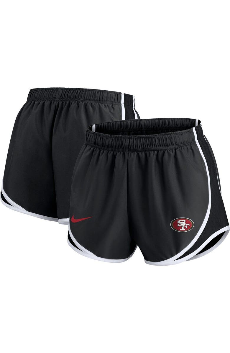 Nike Women's Nike Charcoal San Francisco 49ers Plus Size Logo Performance Tempo Shorts, Main, color, Charcoal