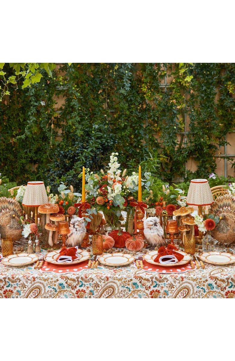 Mrs. Alice Putty & Orange Lotus Lampshade, Alternate, color, Neutral