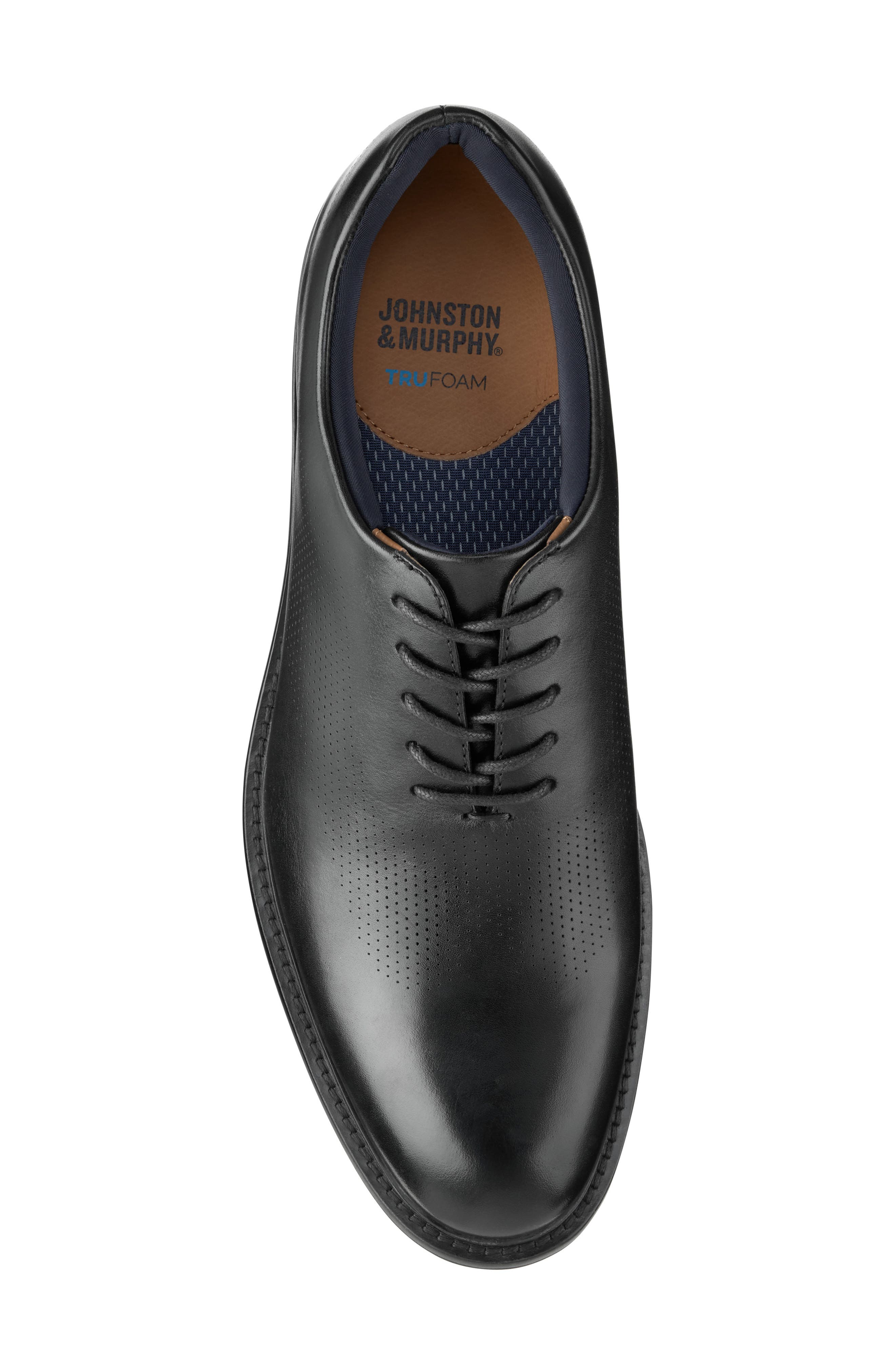 Conard 2.0 Perforated Leather Oxford, Alternate, color, BLACK FULL GRAIN