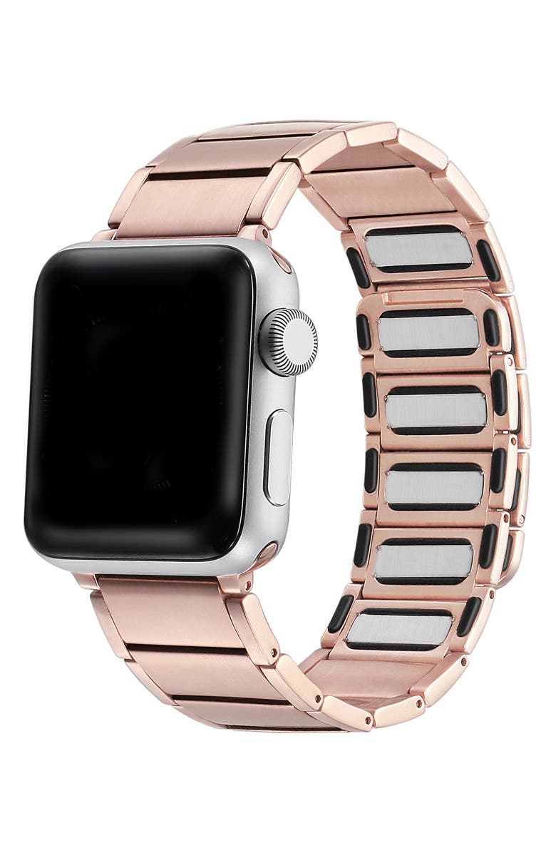 The Posh Tech Wide Link 23mm Magnetic Apple Watch<sup>®</sup> Bracelet Watchband, Main, color,