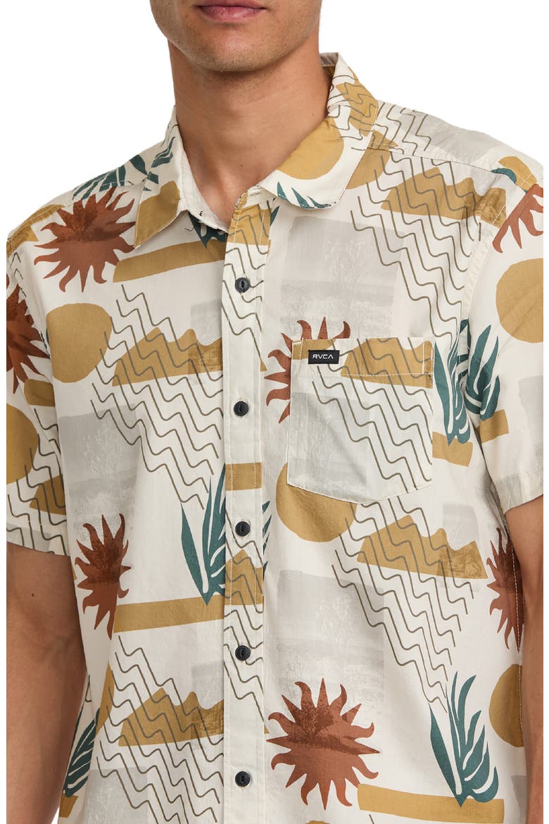 Anytime Short Sleeve Button-Up Shirt, Alternate, color, NATURAL