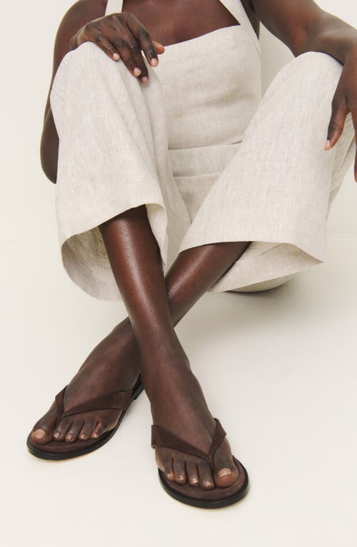 Reformation Jessie Flip Flop In Brown