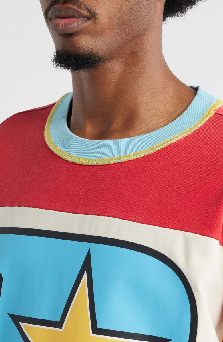 DIET STARTS MONDAY Supercross Long Sleeve Cotton Graphic T-Shirt, Alternate, color, Red/ White