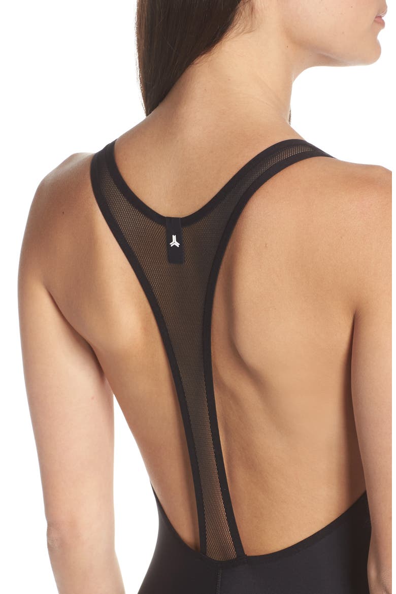 Spin Super Drop Unitard, Alternate, color, NERO GUNMETAL