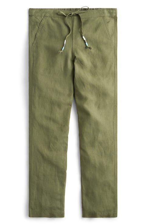 Seaside Tie Waist Linen Blend Pants