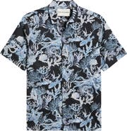 Tori Richard Octopuss Notched Collar Cotton Lawn Shirt