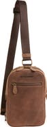 Johnston & Murphy Oil Tanned Leather Sling Bag