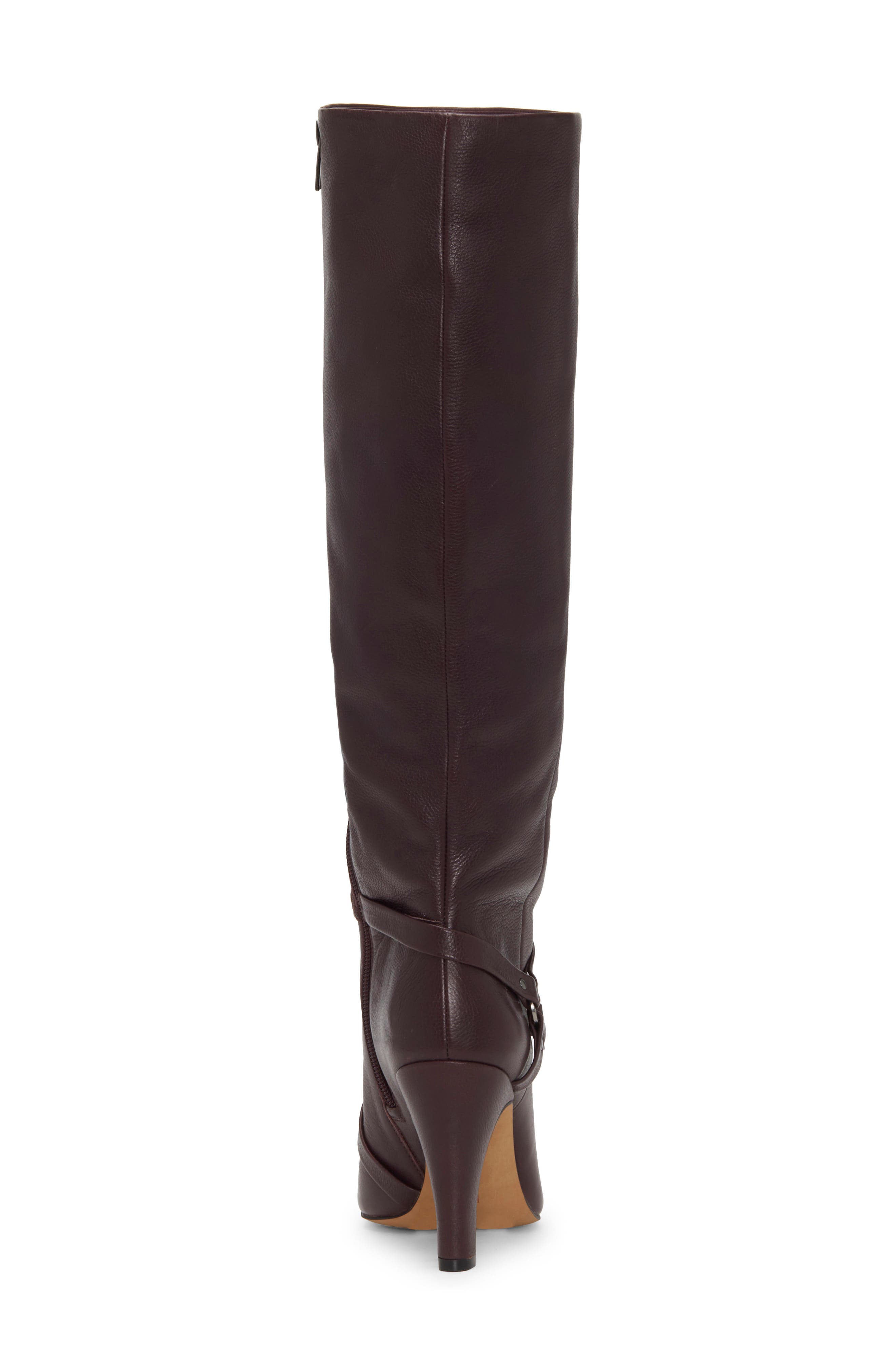 Charmina Knee High Boot, Alternate, color, RIBBON RED LEATHER