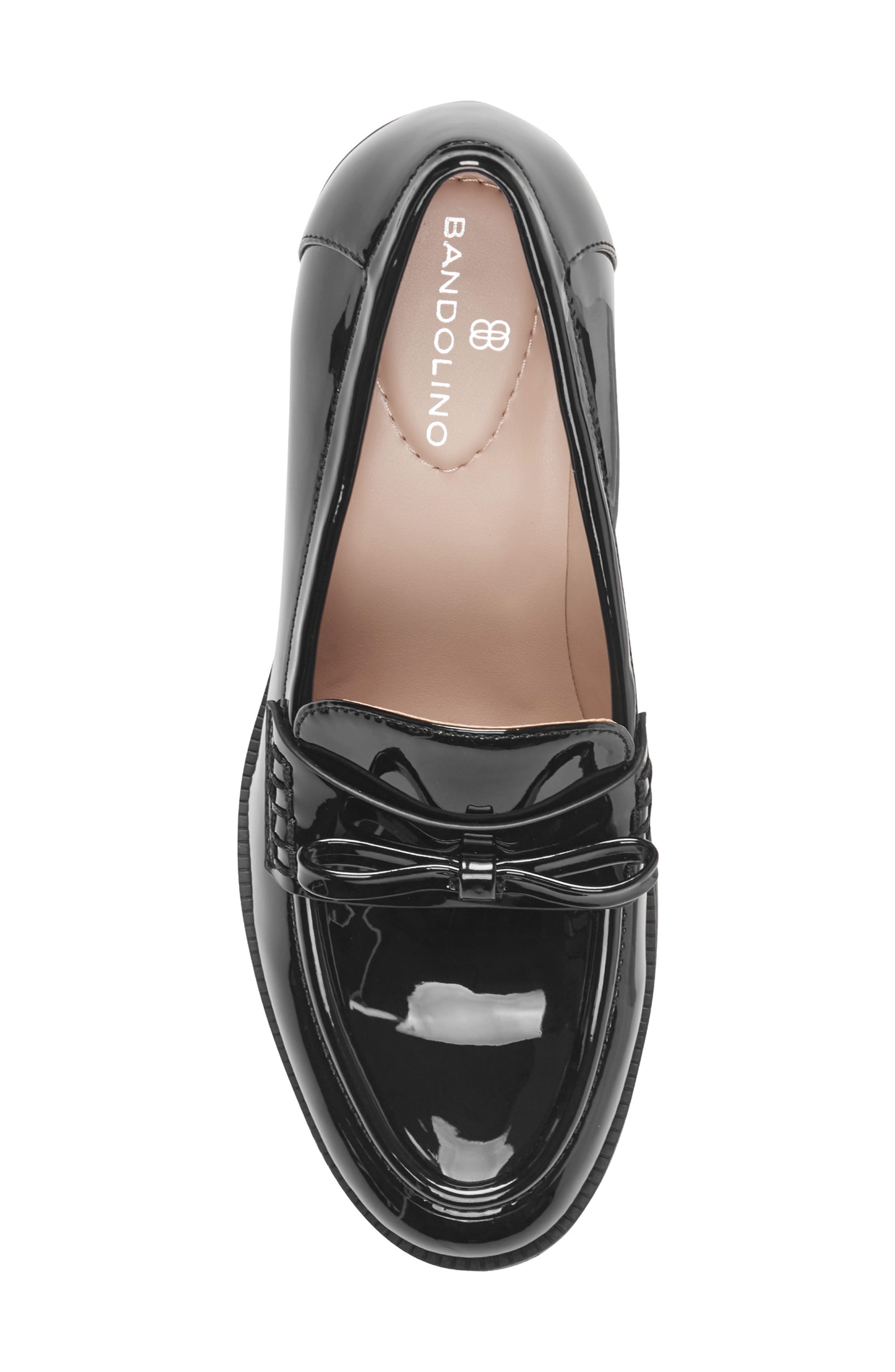 Kaynei Faux Leather Loafer Pump, Alternate, color, BLACK