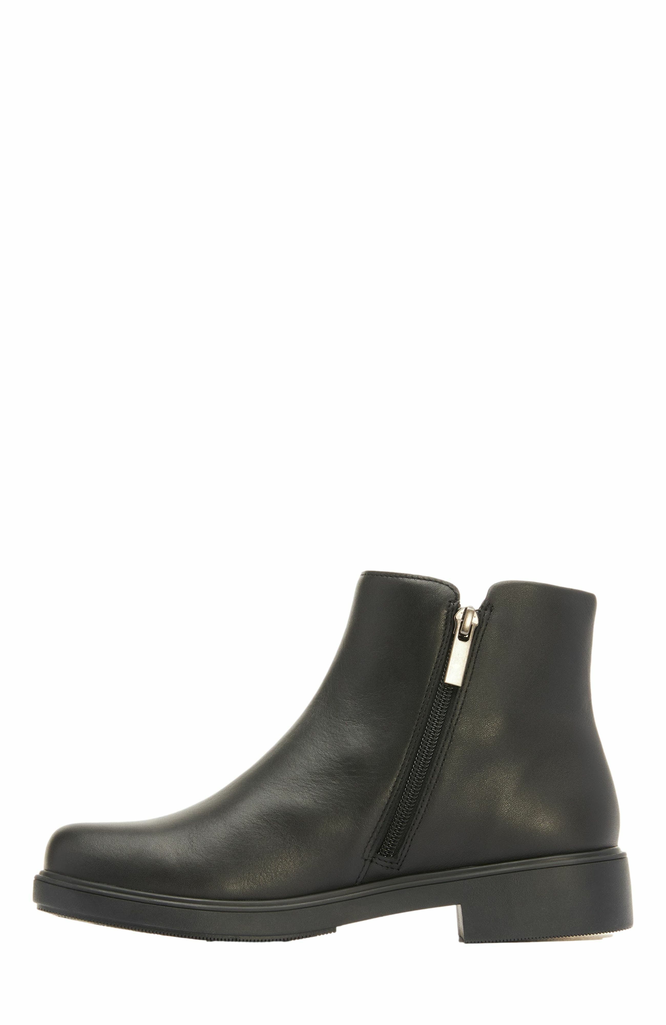 ABEO Compass Zip Boot, Alternate, color, Black Leather - Regular
