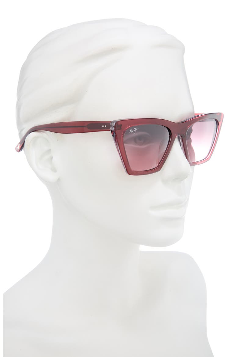 Polarized Cat Eye Sunglasses, Alternate, color, RASPBERRY RASPBERRY ROSE