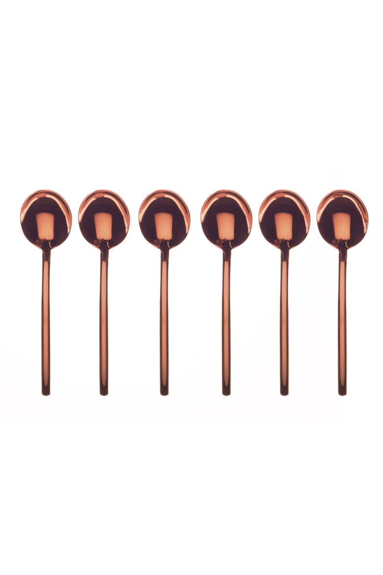 Due Spoons Set - 6 Pieces, Main, color, Bronze