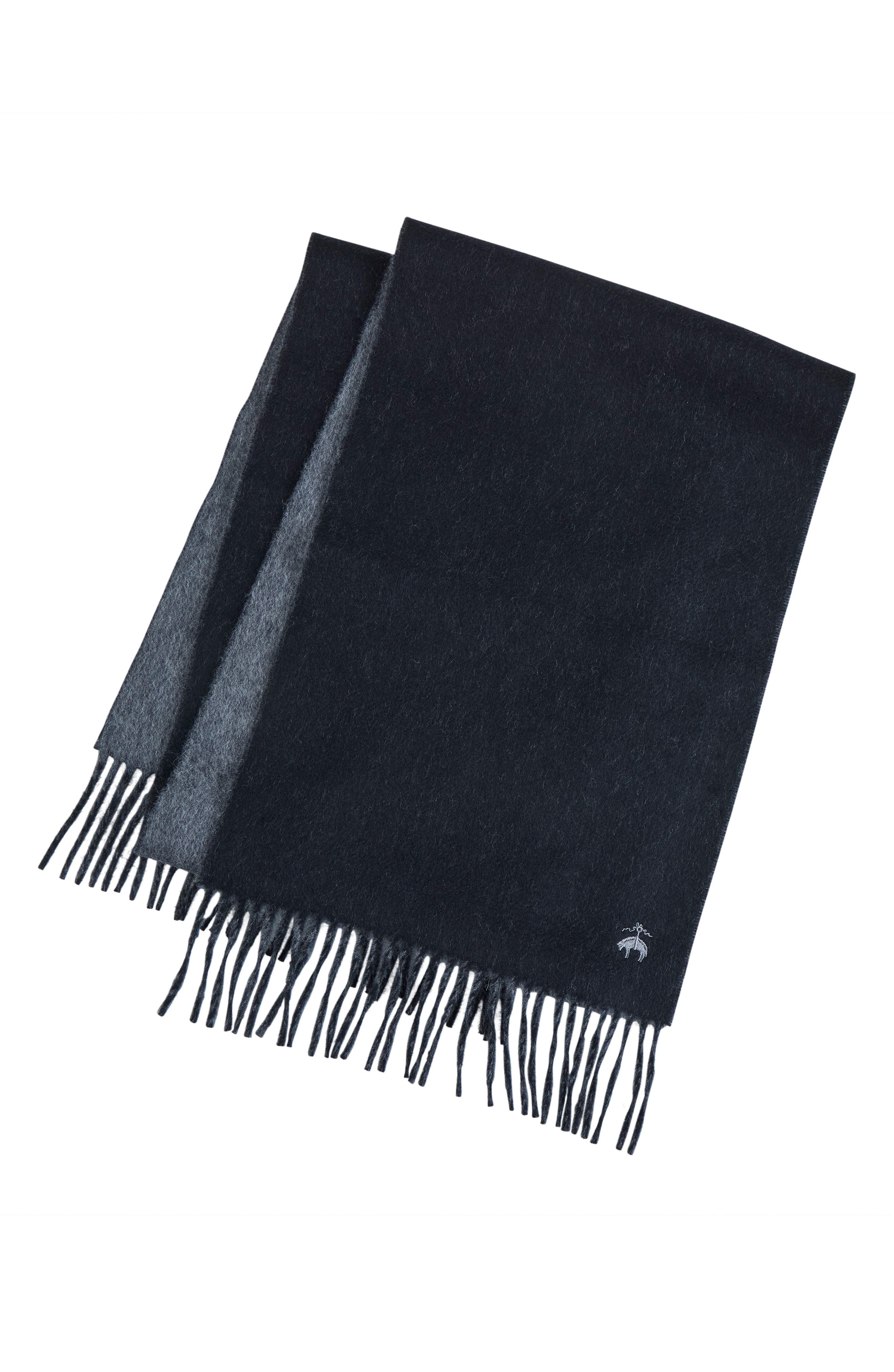 Brooks Brothers Twill Wool & Cashmere Blend Fringe Scarf