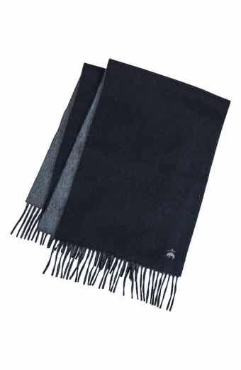 Twill Wool & Cashmere Blend Fringe Scarf