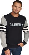 Tommy Hilfiger Men's Tommy Hilfiger Black/Heather Gray Las Vegas Raiders Acrylic Crewneck Pullover Sweatshirt