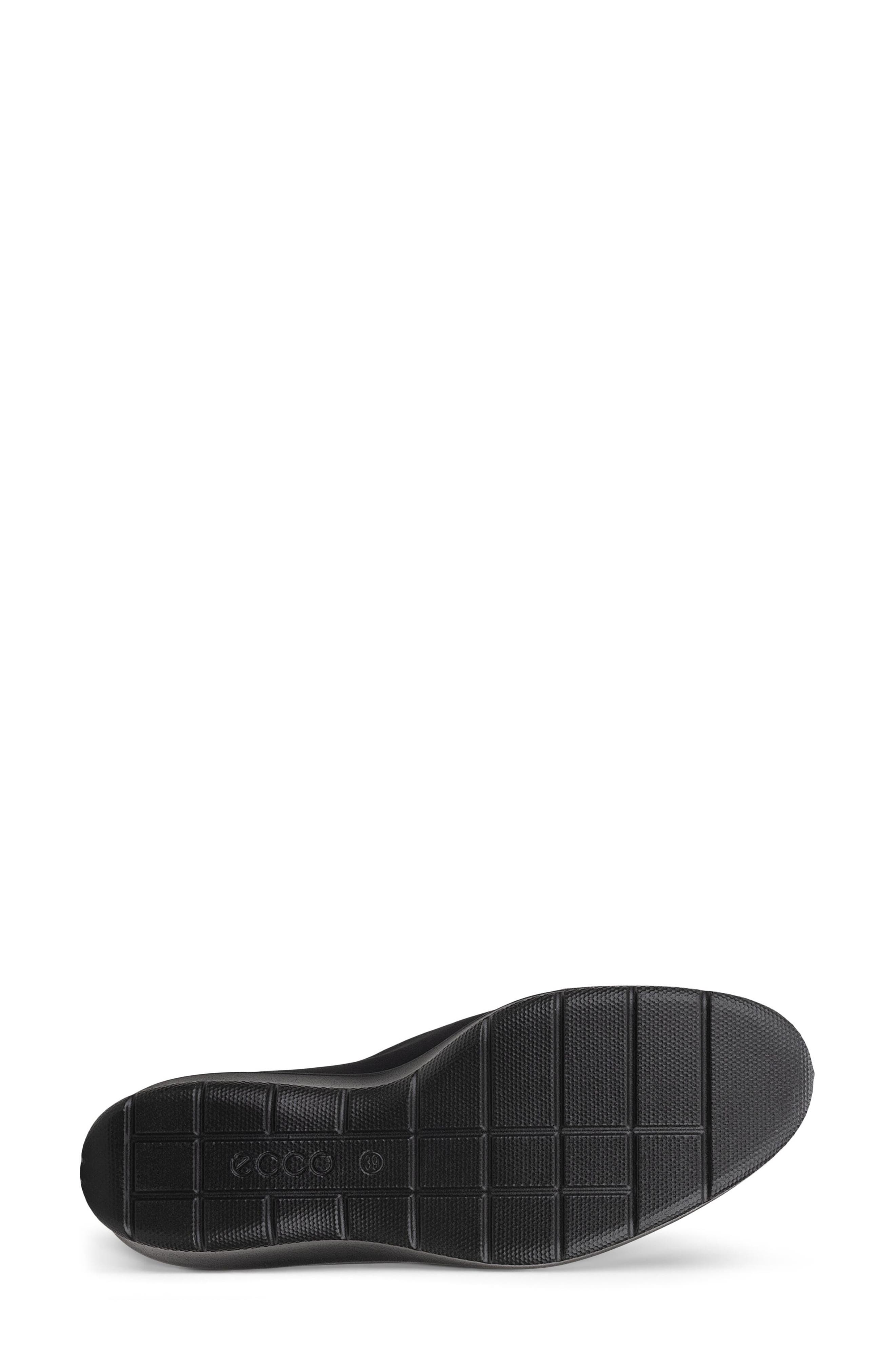ECCO Felicia Cap Toe Waterproof Loafer, Alternate, color, Black/ Black