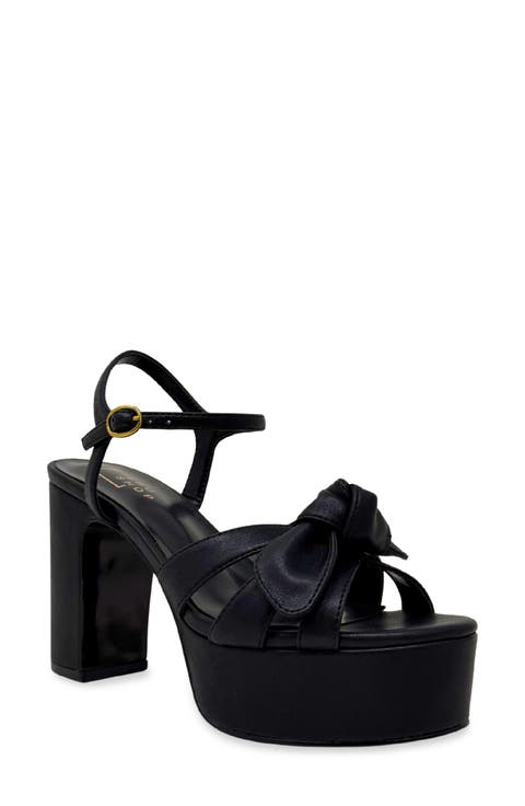 Esmeralda Faux Leather Platform Sandal