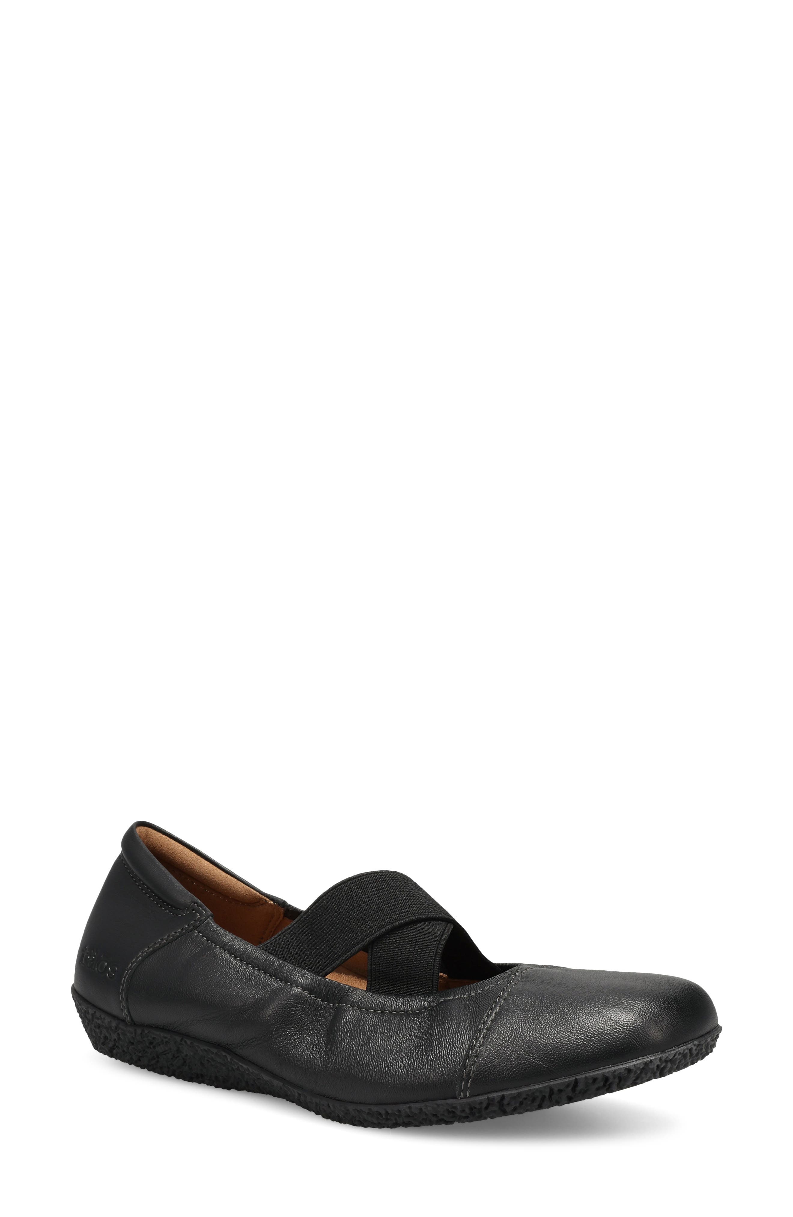 Taos Exhale Mary Jane Ballet Flat, Main, color, Black